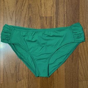 Becca Green Shirred Tab Side Swim Bottom 3X NWT‎